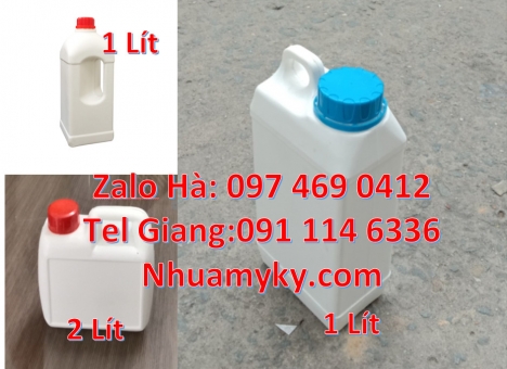 Can đựng thực phẩm Bán can 10l đựng nước cất, Can 2l hdpe vòi nhấn đựng axit, Can 1l quay đựng phân