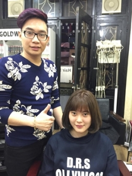 Xoăn ngắn hippie ngang vai, kiểu xoăn bồng bềnh nhẹ nhàng - Tiệp Nguyễn Hair