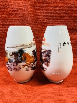 Đôi bình gốm sứ cổ Giang Tây