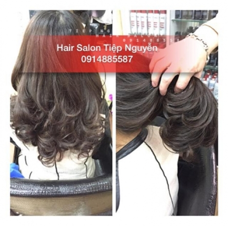 Xoăn ngắn hippie nhẹ tóc thưa - Tiệp Nguyễn Hair