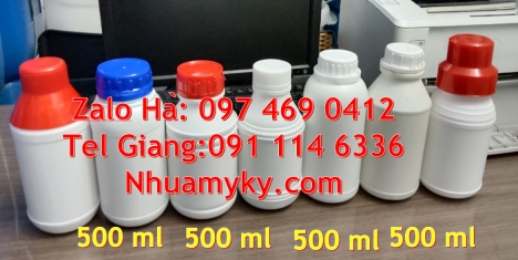 Cung cấp chai nhựa 250ml 500ml giá sỉ. Chai 100ml tròn, Chai nhựa 50ml đựng thuốc trừ sâu. Chai nhựa