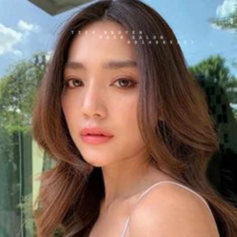 Tóc xoăn ngắn hippie nhẹ nhàng tóc mái thưa - Tiệp Nguyễn Hair