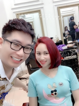 Tóc xoăn ngắn hippie nhẹ mái bay - Tiệp Nguyễn Hair