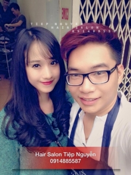 xoăn hippie ngắn quá vai cho nữ - Tiệp Nguyễn Hair