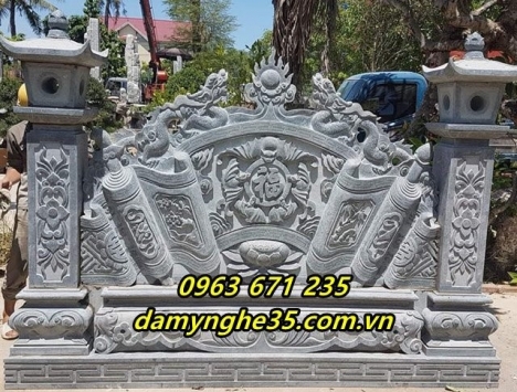 Mẫu cuốn thư đá đẹp – Báo giá cuốn thư đá đình chùa nhà thờ họ chính xác