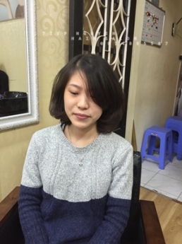 Xoăn ngắn hippie nhẹ tóc thưa - Tiệp Nguyễn Hair