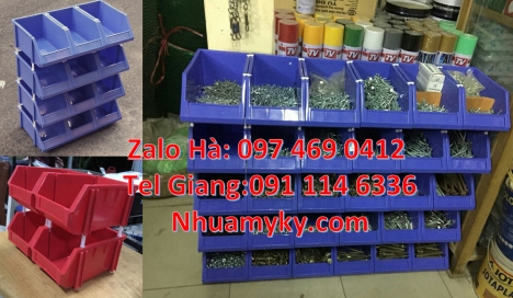 Khay linh kiện giá rẻ. Hộp nhựa duy tân, bán giá sỉ kệ nhựa Khay nhựa xanh duy tân, Khay nhựa A5, Kệ