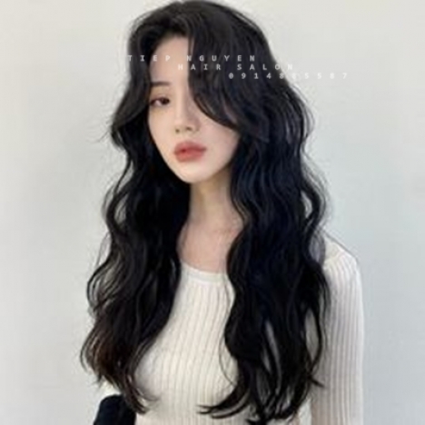 Tóc xoăn ngắn hippie ngang lưng - Tiệp Nguyễn Hair