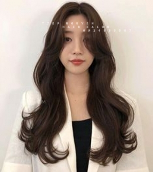 Tóc xoăn ngắn hippie ngang lưng - Tiệp Nguyễn Hair