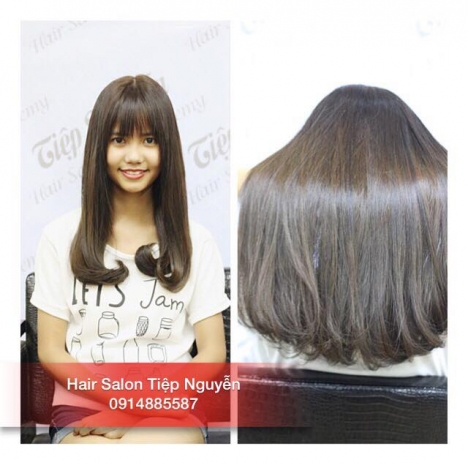 Xoăn ngắn hippie ngang vai, kiểu xoăn bồng bềnh nhẹ nhàng - Tiệp Nguyễn Hair