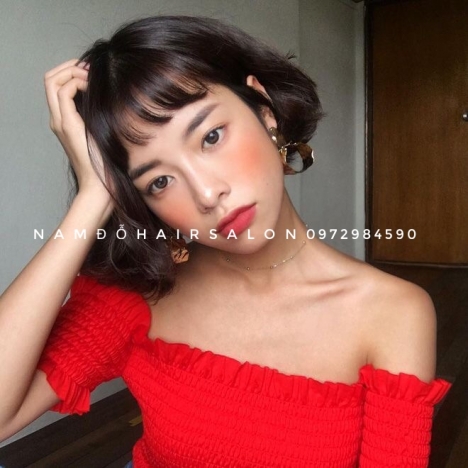 Cắt Uốn Sóng Tóc Ngắn Lọn To Uy Tín Giá Rẻ Hoài Đức - Nam Đỗ Hair Salon