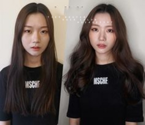 Tóc xoăn ngắn hippie nhẹ tóc mỏng - Tiệp Nguyễn Hair