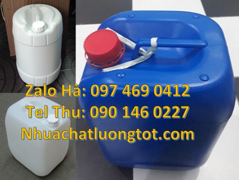 can 20l dày trắng, can 25l xanh Can nhựa 30 lít đựng phân bón, can 20l giá rẻ, can 25l trắng, can 20