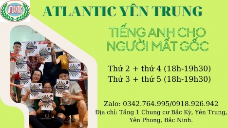 Lớp tiếng Anh tại Atlantic Yên Trung