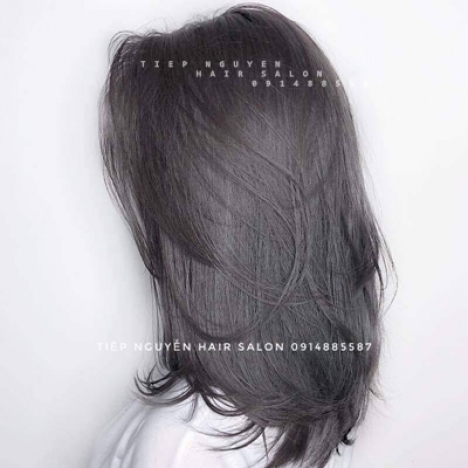 Tóc xoăn ngắn hippie cho nữ mặt tròn - Tiệp Nguyễn Academy