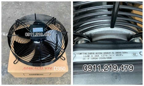 Hàng có sẵn quạt đường kính D350 loại 220V và 380V