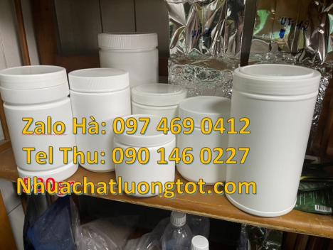 hũ 500gr nắp nhỏ, hũ 600ml trắng đục, Hũ nhựa 100gr đựng thuốc sâu, hũ 200gr đựng nông dược, hũ 250g