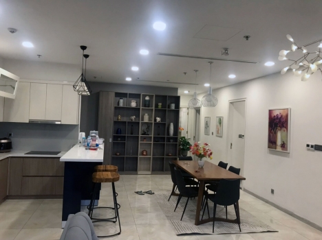 Vinhomes Bason apartment for rent in Vinhomes Golden River 3 bedrooms river view