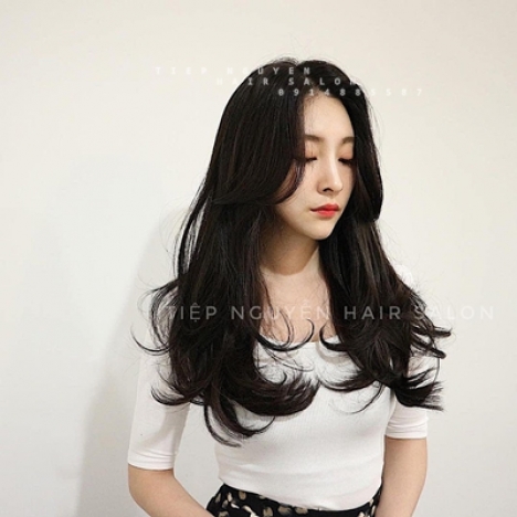 Tóc xoăn ngắn hippie, xoăn hippie nhẹ mái bay - Tiệp Nguyễn Academy
