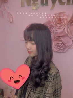 Tóc xoăn hippie nhẹ nhàng ngang lưng - Tiệp Nguyễn Academy