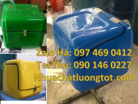 Thùng giữ nhiệt xe máy, thùng chở hoa quả, thùng chở hàng sau xe máy thùng giao hàng cao cấp, Thùng