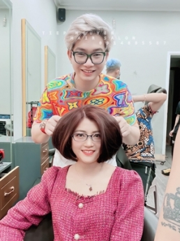 Tóc xoăn ngắn hippie kiểu xoăn dễ dàng chăm sóc tại nhà - Tiệp Nguyễn Academy