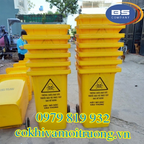 Thùng Rác Y Tế 240Lít
