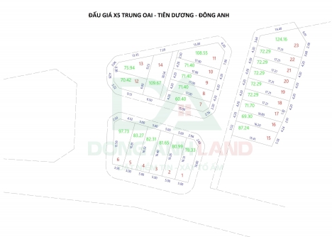 Bán đất đấu giá X5 Trung Oai Tiên Dương – Lô A17 Rẻ nhất khu