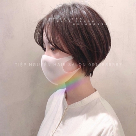 Tóc xoăn ngắn hippie, xoăn hippie ngang vai cho nữ - Tiệp Nguyễn Academy