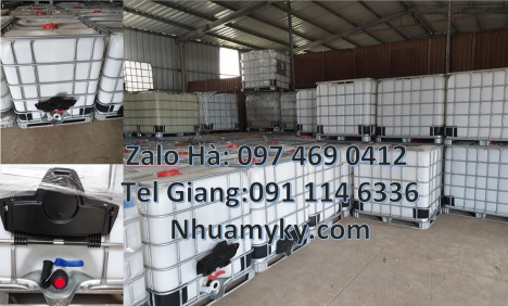 Thùng đựng axit 1000L, Tank nhựa 1 khối Thùng nhựa ibc Thùng nhựa 1000l đựng hóa chất, Bồn ibc 100