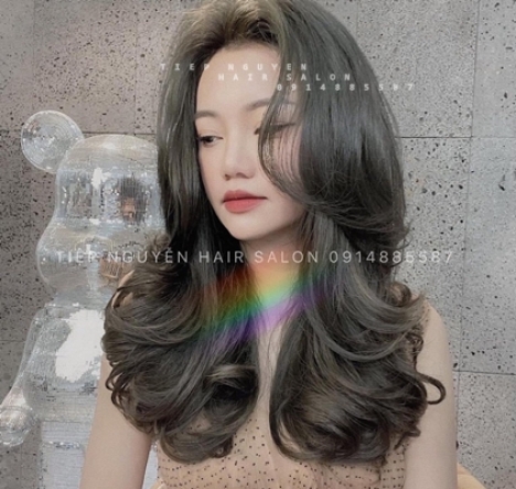 Tóc xoăn ngắn hippie, xoăn nhẹ mái mưa - Tiệp Nguyễn Academy