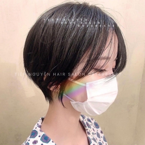 Tóc xoăn ngắn hippie nhẹ nhàng, xoăn ngang vai cá tính - Tiệp Nguyễn Academy