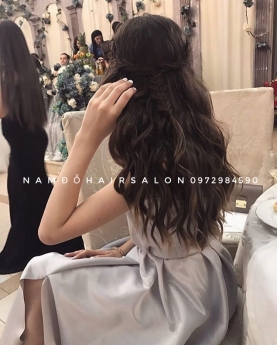 Cắt Uốn Sóng Nước Tóc Dài Lọn To Đẹp Giá Rẻ Hoài Đức - Nam Đỗ Hair Salon