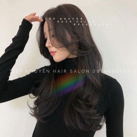 Xoăn hippie nhẹ tóc mái bay - Tiệp Nguyễn Academy