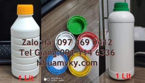 Chai nhựa. Chai có vòi ấn, chai 30ml nắp xé, bình nhựa 0.5 lít,chai 250 ml đựng thuốc rầy, chai 500m
