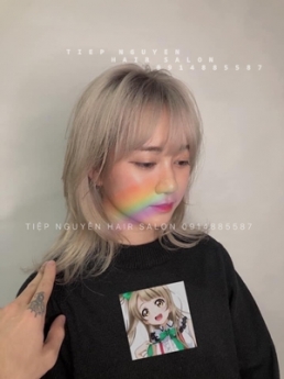 Tóc xoăn ngắn hippie, Tiệp Nguyễn Academy, học nghề tóc