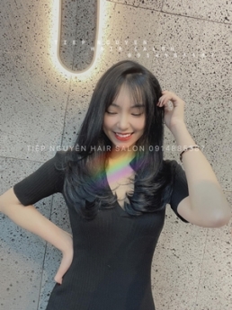 Tóc xoăn ngắn hippie nhẹ nhàng mái mưa, học nghề tóc - Tiệp Nguyễn Academy