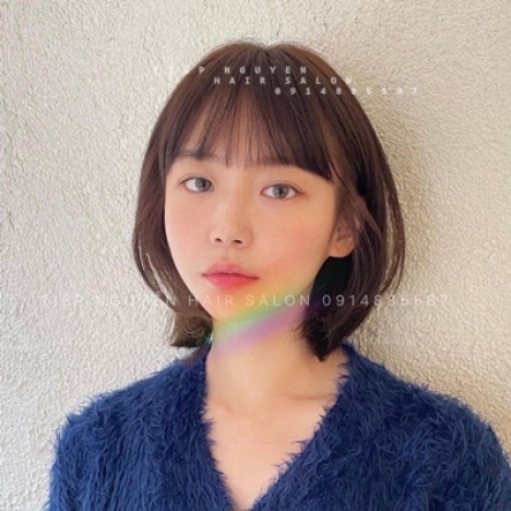 Tóc xoăn ngắn hippie nhẹ nhàng, xoăn ngang vai cá tính - Tiệp Nguyễn Academy