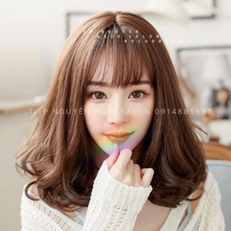 Tóc xoăn ngắn hippie nhẹ nhàng, xoăn ngang vai cá tính - Tiệp Nguyễn Academy