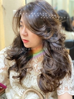 Tóc xoăn hippie, xoăn ngắn ngang vai, Tiệp Nguyễn Academy