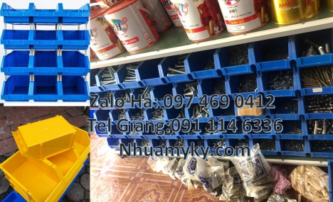 Khay nhựa, hộp nhựa, thùng nhựa, khay linh kiện, kệ đựng dụng cụ, khay đựng ốc vít gara ô tô, kệ đựn