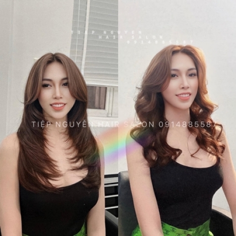 Tóc uốn xoăn ngắn hippie nhẹ nhàng cuốn hút, học nghề tóc - Tiệp Nguyễn Academy