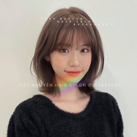 Tóc xoăn ngắn hippie nhẹ nhàng, xoăn ngang vai - Tiệp Nguyễn Academy
