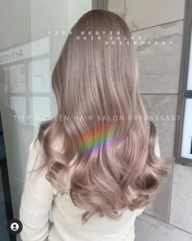 Tóc xoăn hippie ngắn mái bay, học nghề tóc - Tiệp Nguyễn Academy