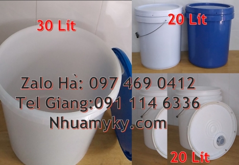 Vỏ thùng đựng sơn 22 lít, Thùng nhựa vuông Giá bán Xô nhựa 3.8 lit thùng nhựa 5 lít, vỏ thùng