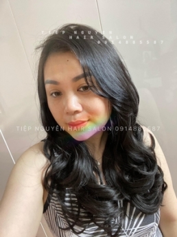 Uốn xoăn ngắn hippie cho nữ mái bay - Tiệp Nguyễn Academy