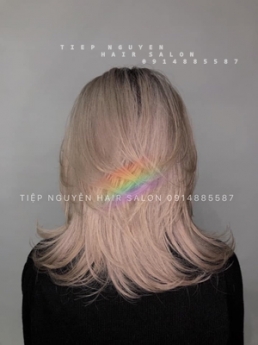 Tóc xoăn ngắn hippie, Tiệp Nguyễn Academy, học nghề tóc