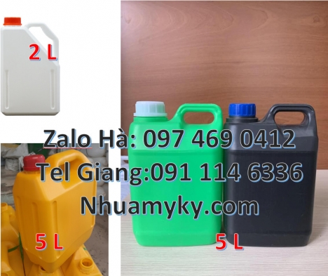 Can nhựa 5l vuông đựng phân bón. Can 10l 20l đựng axit Can nhựa, thùng nhựa, Can 1l quay, can 2l vò