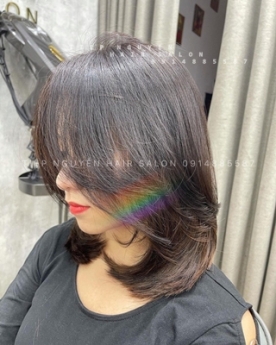 Tóc xoăn ngắn hippie nhẹ nhàng, xoăn ngang vai - Tiệp Nguyễn Academy