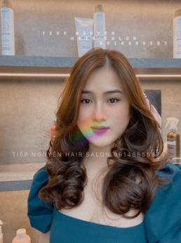 Tóc xoăn ngắn hippie, xoăn nhẹ mái mưa - Tiệp Nguyễn Academy